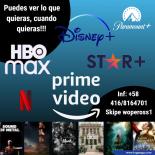 Pantallas De Netflix, Star, Disney +, Amazon Prime, Paramount Plus. Spotify Y Hbo Max 