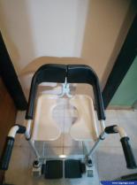 Silla De Ruedas Para Transporte De Personas Con Discapacidad Al Inodoro O Cualquier Lugar 